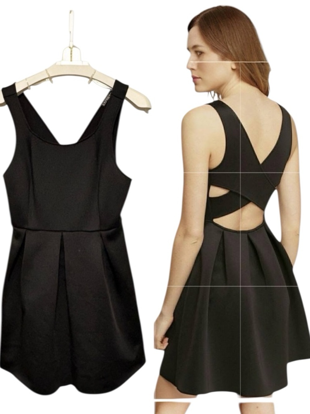 EXPRESS Skater Open Back Dress